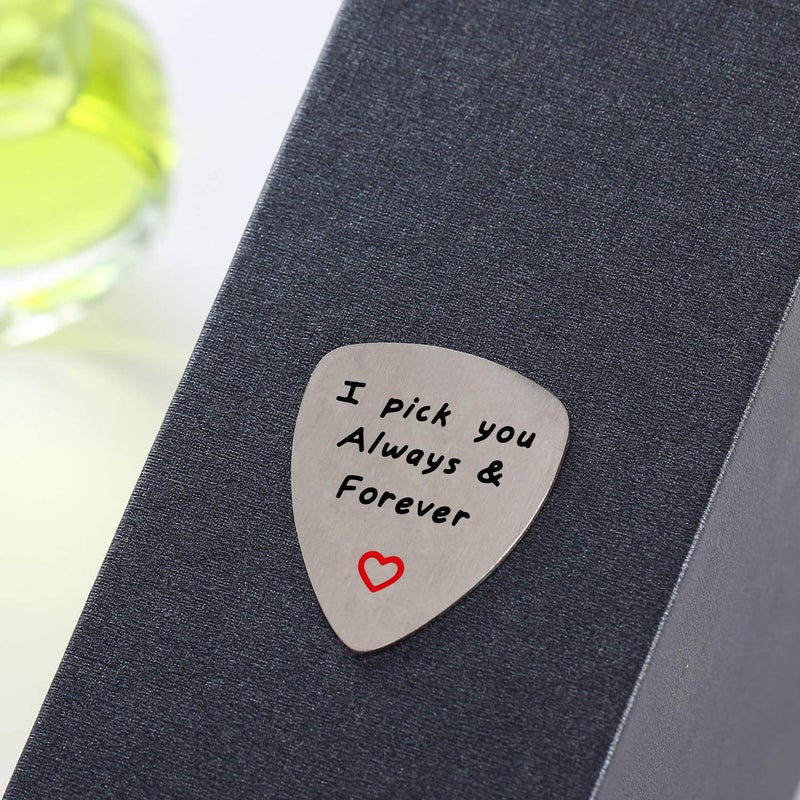 YeeQin I Love You Always And Forever Guitar Pick, Musical Gift, Anniversary Date, Valentine's Day, Gift for Men - Image 4